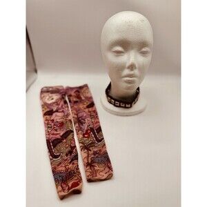 Full Sleeve Tattoos & Choker Set Rocker Biker Cosplay Dress Up Halloween Costume